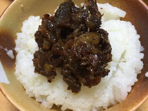 ご飯のお供に、牛肉のしぐれ煮